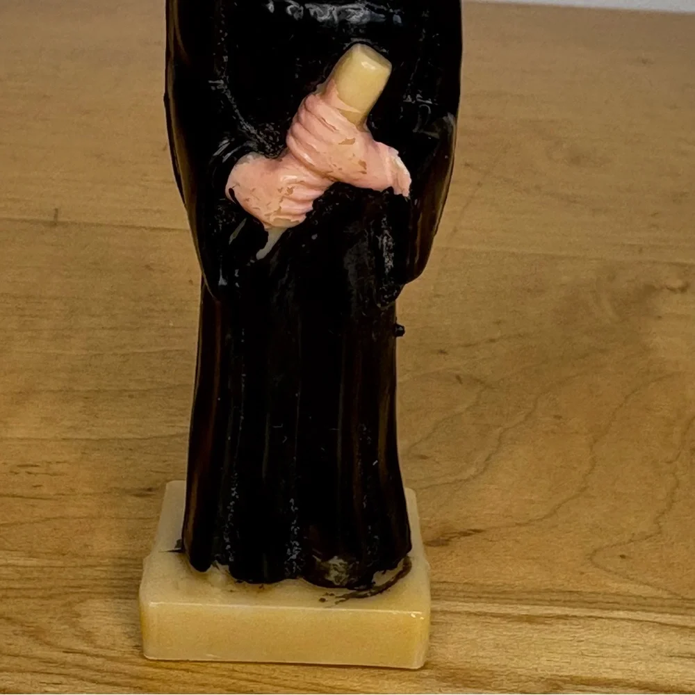 Vintage Plastic Cake Topper Male Graduate 1960s Black Gown And Cap 4